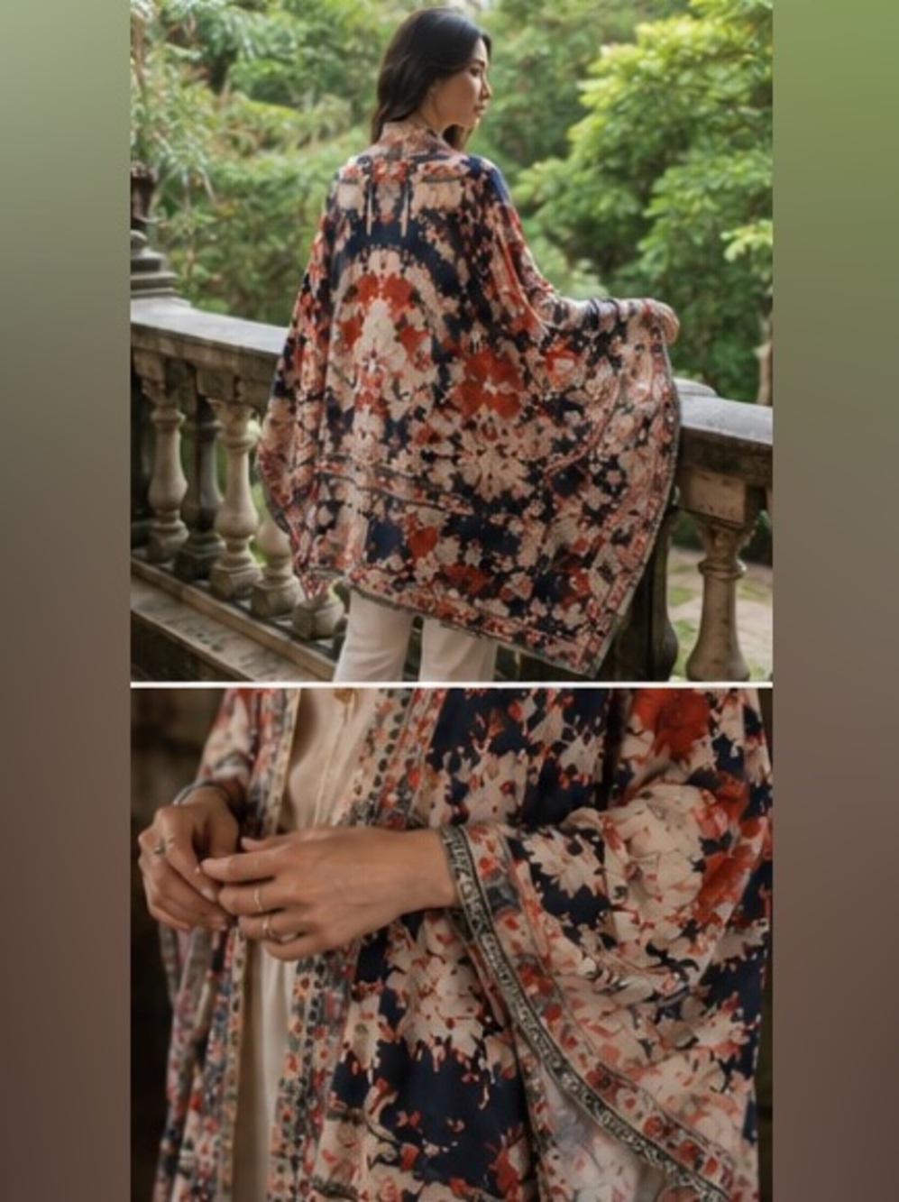 CAMILLA RARE 100% Silk Vtg 2016 "Imperial Echo" Crystal Embellished Short Kimono - Picture 3 of 16